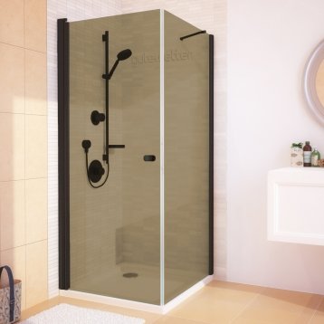 LUX RECTAN GK-601 черный матовый стекло бронзовое