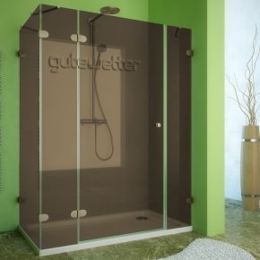 LUX RECTAN GK-004B бронзовый стекло бронзовое левое открывание двери