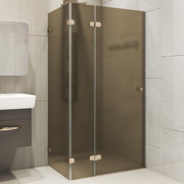 LUX RECTAN GK-883PGS-2522 бронзовый стекло бронзовое матовое левое открывание двери