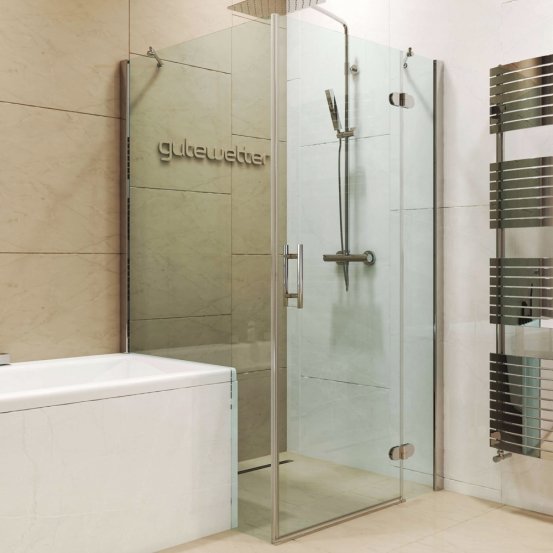 LUX RECTAN GK-003V1PP-CH02 хром блестящий стекло бесцветное правое открывание двери