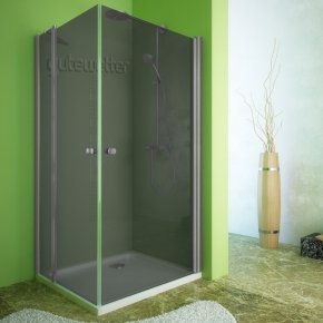 LUX RECTAN GK-603A хром матовый стекло графитовое