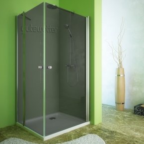 LUX RECTAN GK-603A хром блестящий стекло графитовое