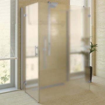 LUX RECTAN GK-104CP-CH02 хром матовый стекло матовое левое открывание двери