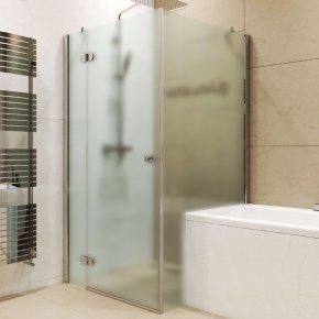 LUX RECTAN GK-003V1PP хром блестящий стекло матовое левое открывание двери