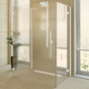 LUX RECTAN GK-104CP белый матовый стекло матовое правое открывание двери