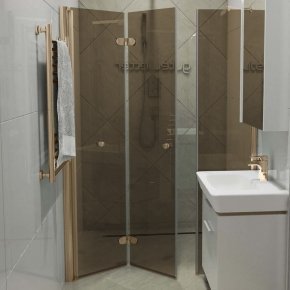 LUX DOOR GK-103C бронзовый стекло бронзовое левое открывание двери