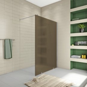 TREND DOOR GK-861NBPITL хром матовый стекло бронзовое матовое