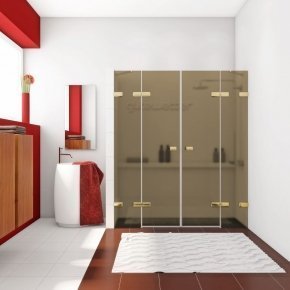 TREND DOOR GK-864TWO золотой металлик стекло бронзовое матовое