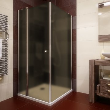 LUX SQUARE GK-603 хром блестящий стекло бронзовое матовое