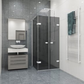 TREND RECTAN GK-863KP белый матовый стекло графитовое матовое