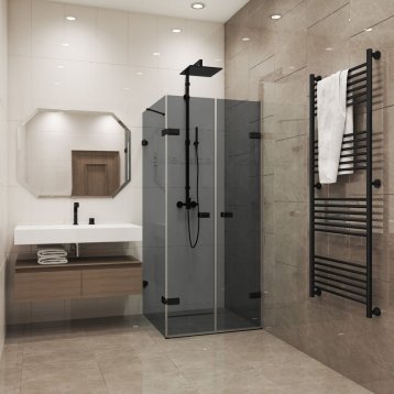 TREND RECTAN GK-863K черный матовый стекло графитовое