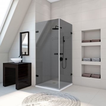 TREND RECTAN GK-862A черный матовый стекло графитовое