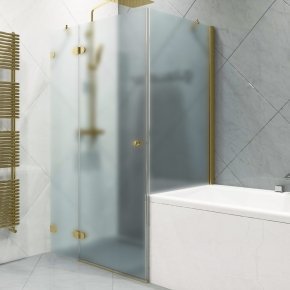 LUX SQUARE GK-003VP999 золотой гальванический стекло матовое левое открывание двери