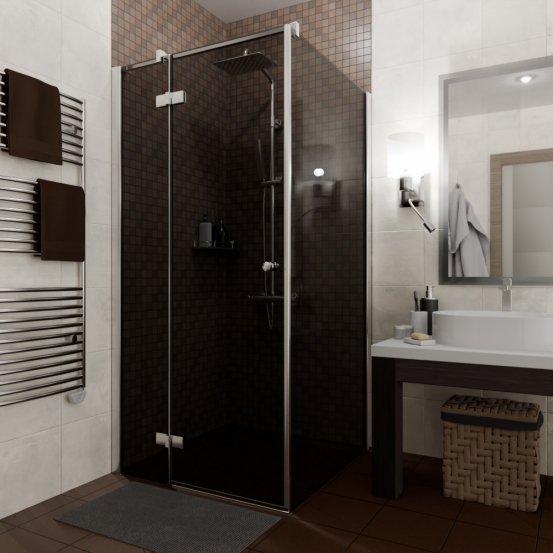 Инфографика 6 Q35 хром блестящий стекло графитовое левое открывание двери