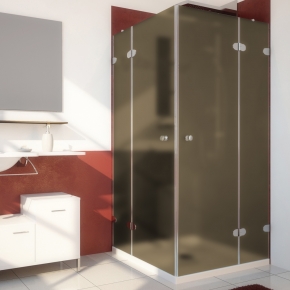 LUX SQUARE GK-004 хром блестящий стекло бронзовое матовое