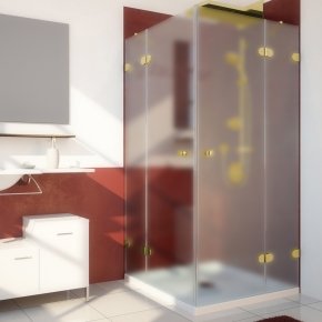 LUX SQUARE GK-004 золотой металлик стекло матовое