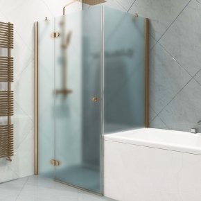 LUX SQUARE GK-003VPP999 бронзовый стекло матовое левое открывание двери