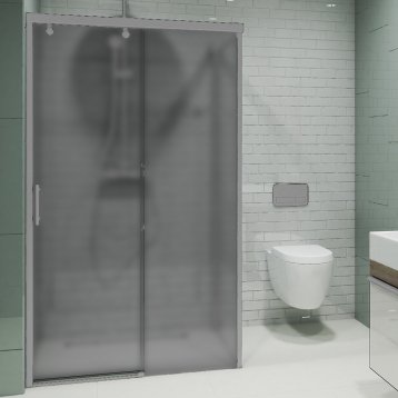 SLIDE RECTAN GK-863B хром матовый стекло графитовое матовое