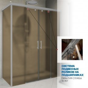 Инфографика 3 SLIDE RECTAN GK-865 хром матовый стекло бронзовое матовое