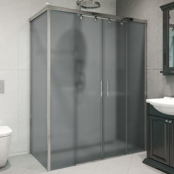 SLIDE RECTAN GK-865 хром блестящий стекло графитовое матовое