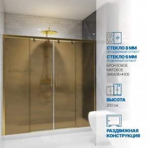 Инфографика 1 SLIDE DOOR GK-864 золотой металлик стекло бронзовое матовое