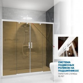 Инфографика 3 SLIDE DOOR GK-864 белый матовый стекло бронзовое