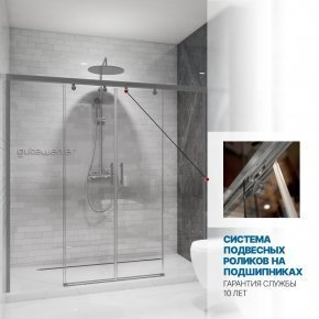 Инфографика 3 SLIDE DOOR GK-864 хром матовый стекло  выбеленное