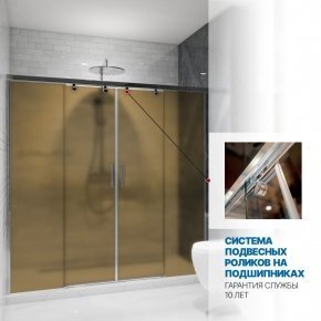 Инфографика 3 SLIDE DOOR GK-864 хром блестящий стекло бронзовое матовое