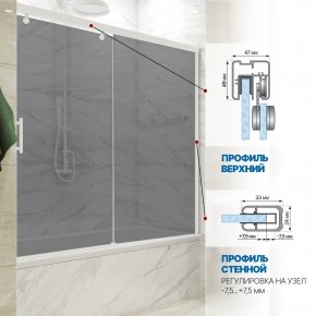 Инфографика 4 SLIDE PART GV-862 белый матовый стекло  графитовое