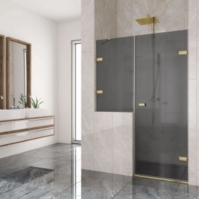 TREND DOOR GK-862BL золотой металлик стекло графитовое матовое