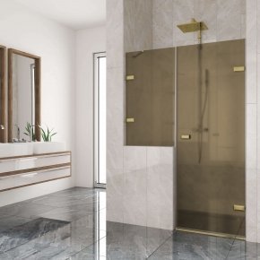 TREND DOOR GK-862BL золотой гальванический стекло бронзовое матовое