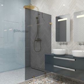 TREND DOOR GK-861NB золотой гальванический стекло графитовое