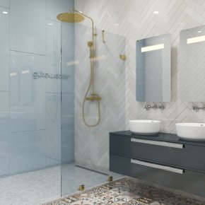 TREND DOOR GK-861NB золотой гальванический стекло матовое