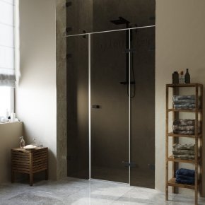 TREND DOOR GK-884ZF черный матовый стекло бронзовое