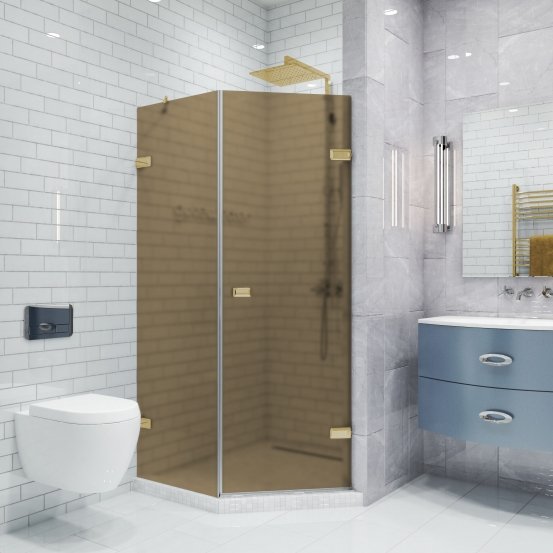 TREND DOOR GK-862BG135 золотой металлик стекло бронзовое матовое