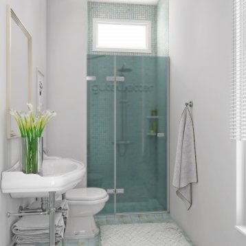 TREND DOOR GK-862A хром блестящий стекло матовое