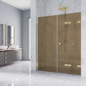 TREND DOOR GK-863CP золотой металлик стекло бронзовое матовое