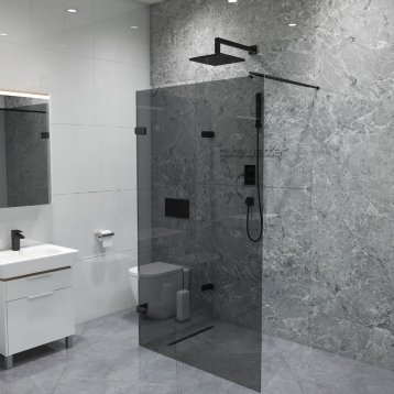 TREND DOOR GK-882NG черный матовый стекло графитовое