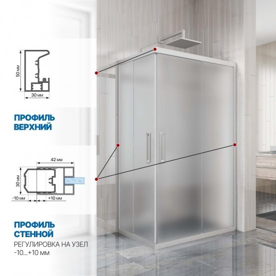 Инфографика 3 KÜBELE DE019RC хром матовый стекло матовое