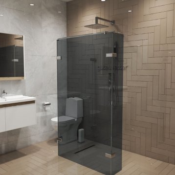 TREND DOOR GK-883NG хром блестящий стекло графитовое