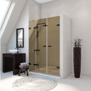 TREND DOOR GK-863A черный матовый стекло бронзовое