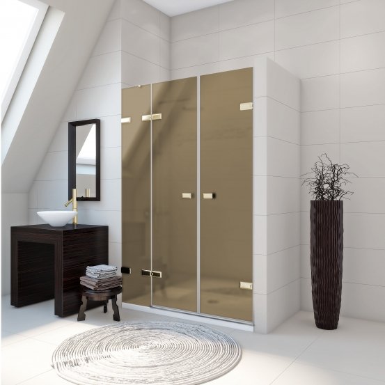 TREND DOOR GK-863A золотой металлик стекло бронзовое матовое