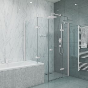 TREND RECTAN GK-864BVP белый матовый стекло выбеленное
