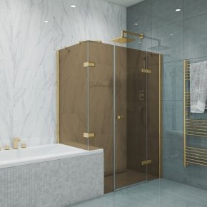 TREND RECTAN GK-864BVP золотой металлик стекло бронзовое матовое