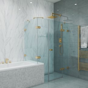 TREND RECTAN GK-864BV золотой металлик стекло матовое