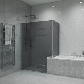 TREND RECTAN GK-864B1VP хром блестящий стекло графитовое матовое
