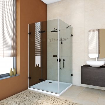 TREND SQUARE GK-863A черный матовый стекло бесцветное
