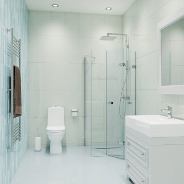 TREND SQUARE GK-863AP хром блестящий стекло выбеленное