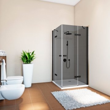 TREND SQUARE GK-864P черный матовый стекло графитовое