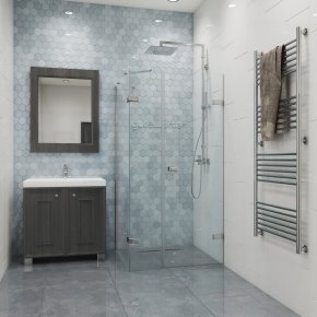 TREND SQUARE GK-863CP хром блестящий стекло выбеленное